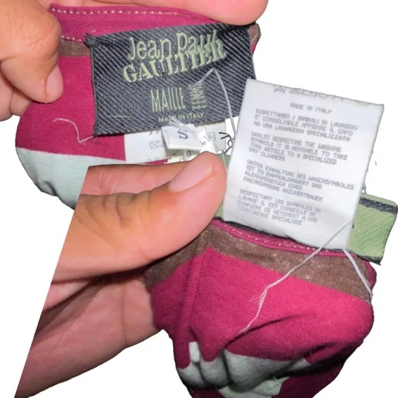 Jean Paul Gaultier Vintage Jersey Knit Sz SM Floral Graphic - Picture 3 of 9